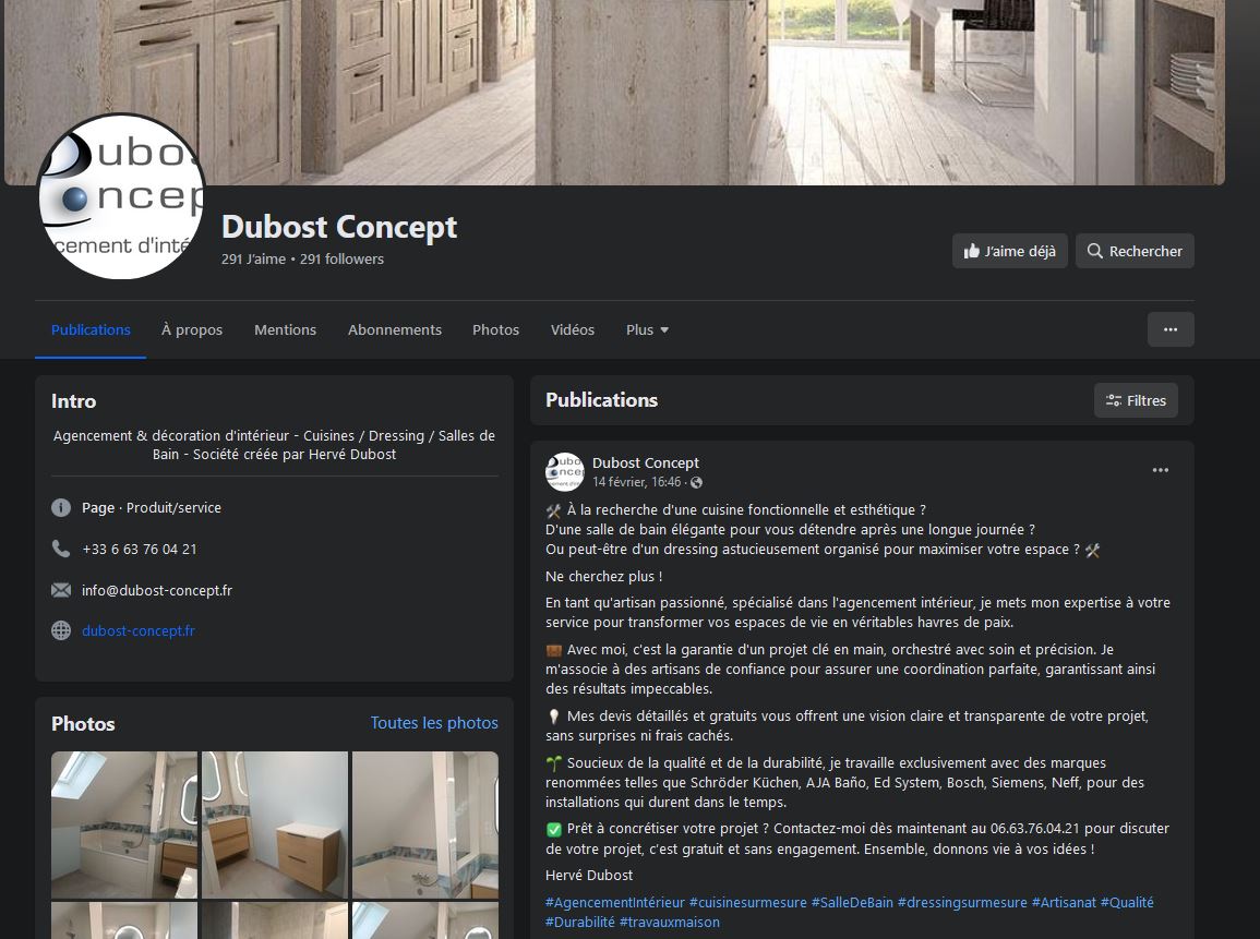 Dubost Concept - page Facebook -